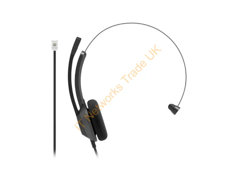 HS-W-321-C-RJ9 - Cisco Hs-W-321-C-Rj9 Headphones/Headset Wired Head-Band Office/Call Center Black