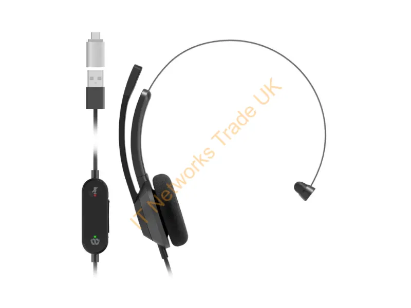 HS-W-321-C-USBC - Cisco Hs-W-321-C-Usbc Headphones/Headset Wired Head-Band Usb Type-A Black