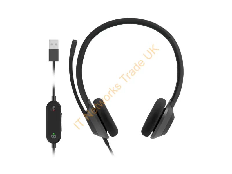 HS-W-322-C-USB - Cisco Headset 322 Wired Head-Band Office/Call Center Usb Type-A Black