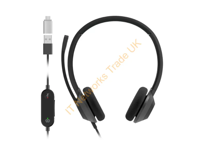 HS-W-322Q-C-USBC - Cisco Headset 322 Wired Head-Band Office/Call Center Usb Type-C Black