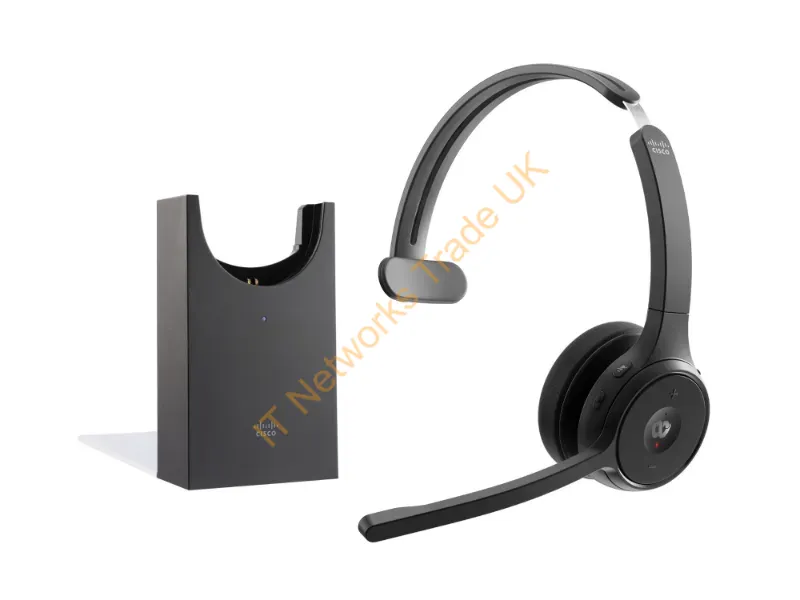 HS-WL-721-BUNAS-C - Cisco Hs-Wl-721-Bunas-C Headphones/Headset Wireless Head-Band Office/Call Center Bluetooth Charging Stand Black