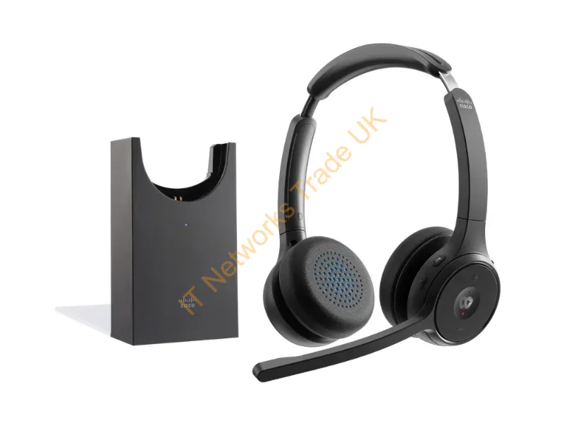 HS-WL-722-BUNAS-C - Cisco Hs-Wl-722-Bunas-C Headphones/Headset Wireless Head-Band Office/Call Center Bluetooth Charging Stand Black