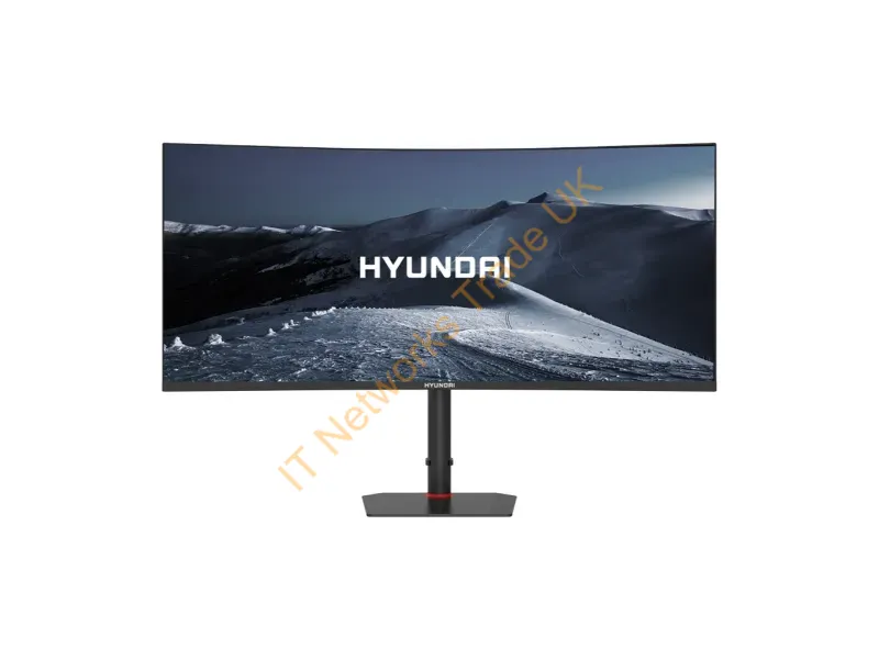 HT34CGMBK01 - Hyundai Hy View 34" Curved Gaming Monitor Computer Monitor 34" 3440 X 1440 Pixels Ultrawide Quad Hd Led Black