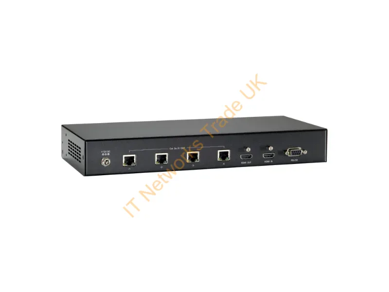 HVE-9214PT - LevelOne HDMI over Cat.5 Transmitter, HDBaseT, 100m, 4 Channel Outputs, 802.3af PoE