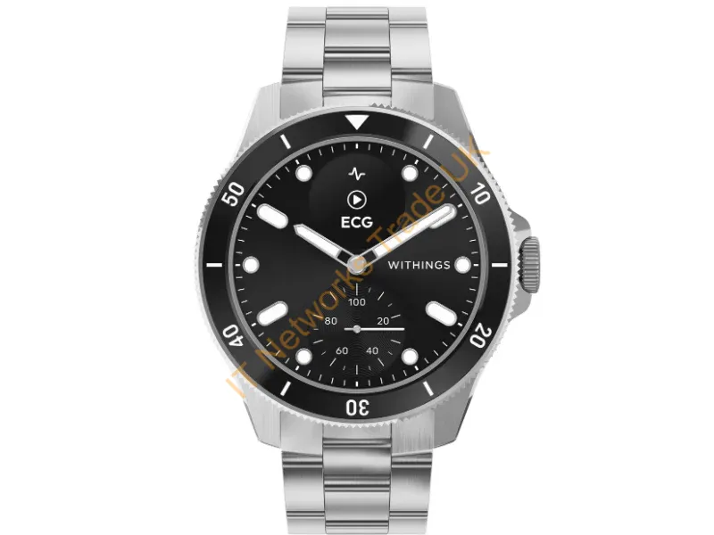 HWA10-model9-All-Int - Withings ScanWatch Nova 1.6 cm (0.63") OLED 42 mm Hybrid Black, Stainless steel GPS (satellite)
