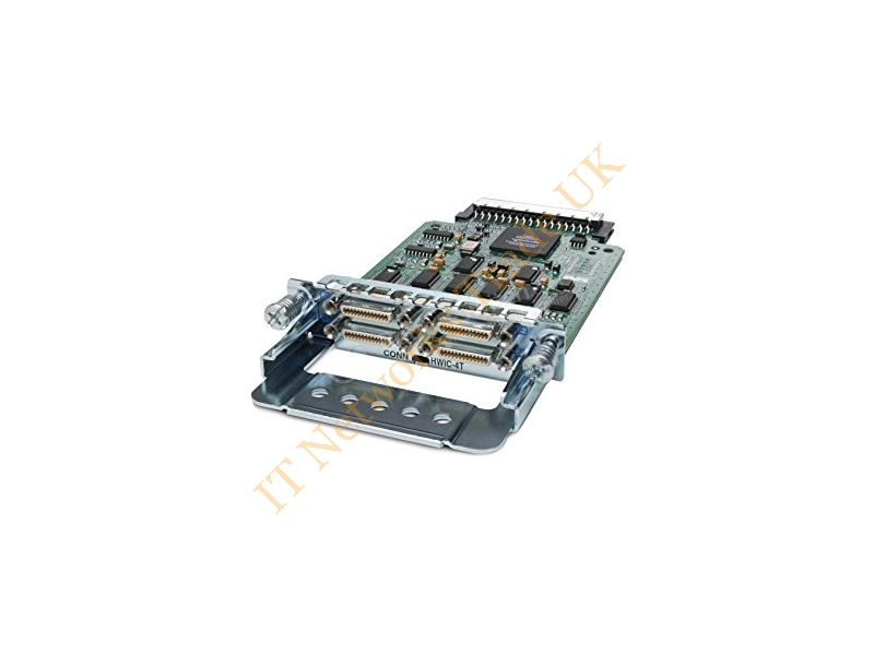 HWIC-4T= Cisco 4-Port Serial High-Speed 4 x Synchronous /Asynchronous Serial WAN Interface Card Network Module
