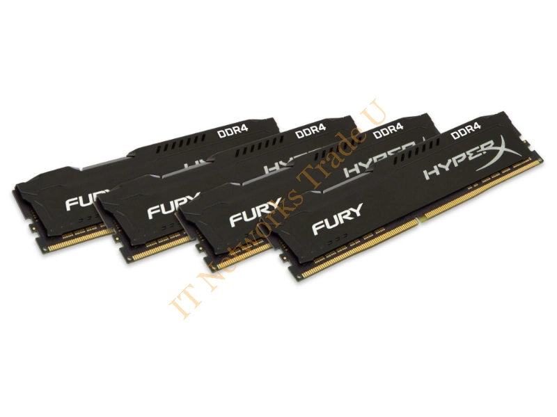 HX424C15FB2K4/32 - HyperX FURY Black 32GB DDR4 2400MHz Kit 32GB DDR4 2400MHz memory module