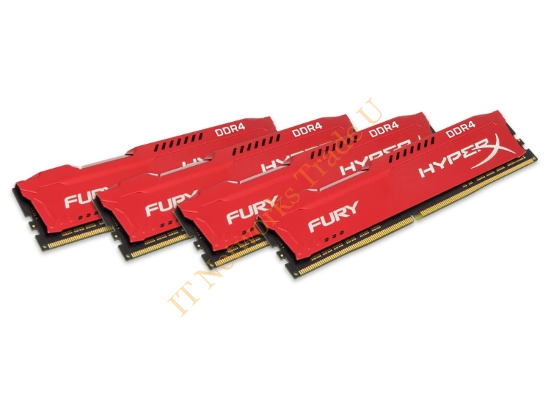 HX426C16FR2K4/32 - HyperX FURY Red 32GB DDR4 2666MHz Kit 32GB DDR4 2666MHz memory module