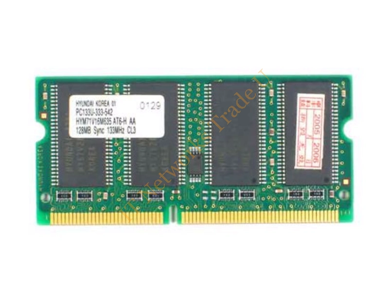 HYM71V16M635AT6-H Hynix 128MB 133MHz PC133 non-ECC Unbuffered CL3 144-Pin SoDimm Memory Module Laptop Memory