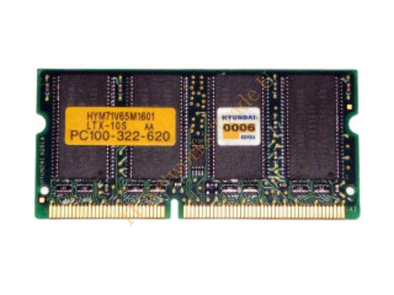 HYM71V65M1601LTX-10S Hynix 128MB 100MHz PC100 non-ECC Unbuffered CL3 144-Pin SoDimm Memory Module Laptop Memory