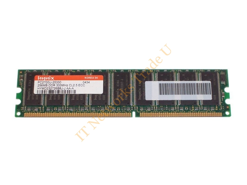 HYMD132725B8J-J Hynix 256MB DDR-333MHz PC2700 ECC Unbuffered CL2.5 184-Pin DIMM Memory Module Server Memory