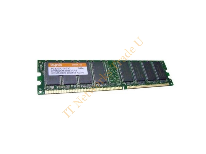 HYMD264726DP8J-D43 Hynix 512MB DDR-400MHz PC3200 ECC Unbuffered CL3 184-Pin DIMM Memory Module Server Memory