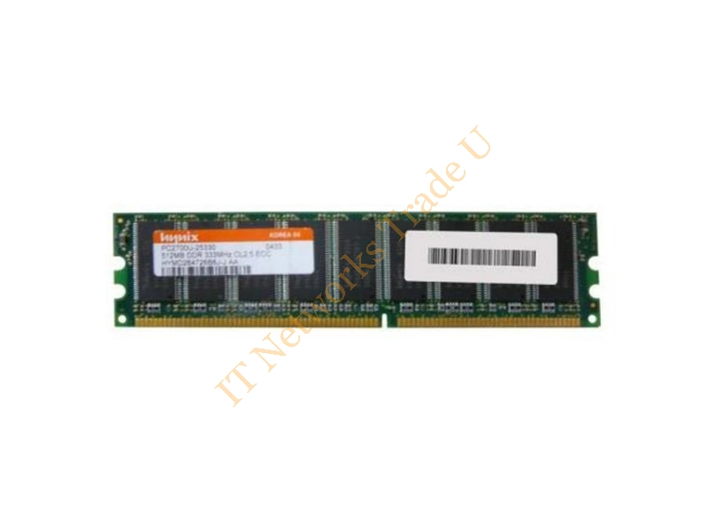 HYMD264726DP8J-J Hynix 512MB DDR-333MHz PC2700 ECC Unbuffered CL2.5 184-Pin DIMM Memory Module Server Memory