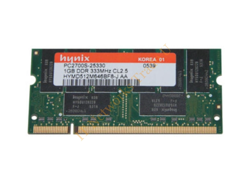 HYMD512M646BF8-J Hynix 1GB DDR-333MHz PC2700 Non-Parity CL2.5 200-Pin SoDimm Memory Module Laptop Memory