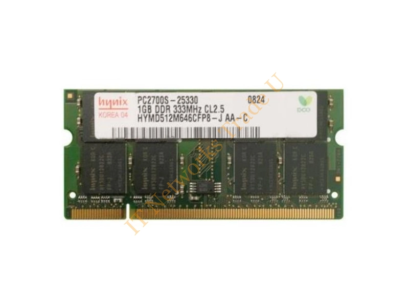 HYMD512M646BLFP8-J Hynix 1GB DDR-333MHz PC2700 non-ECC Unbuffered CL2.5 200-Pin SoDimm Memory Module Laptop Memory