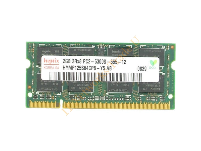HYMP125S64CP8-Y5 Hynix 2GB DDR2-667MHz PC2-5300 non-ECC Unbuffered CL5 200-Pin SoDimm Memory Module Laptop Memory