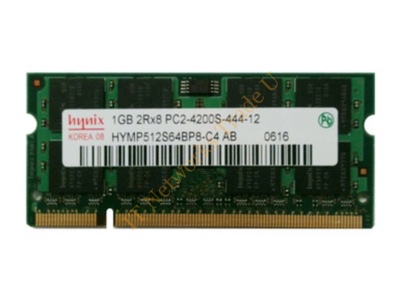 HYMP512S64BP8-C4-AB Hynix 1GB DDR2-533MHz PC2-4200 non-ECC Unbuffered CL4 200-Pin SoDimm Memory Module Laptop Memory