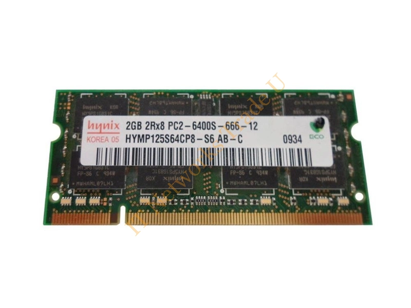 HYP125S64CPS-S6 Hynix 2GB DDR2-800MHz PC2-6400 non-ECC Unbuffered CL6 200-Pin SoDimm Memory Module Laptop Memory