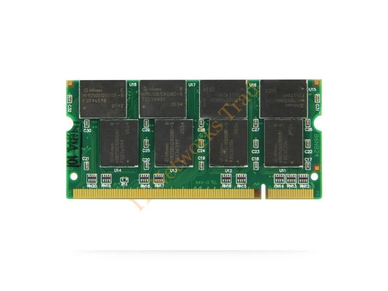 HYS64D32020HDL Infineon 256MB DDR-333MHz PC2700 non-ECC Unbuffered CL2.5 200-Pin SoDimm Memory Module Laptop Memory