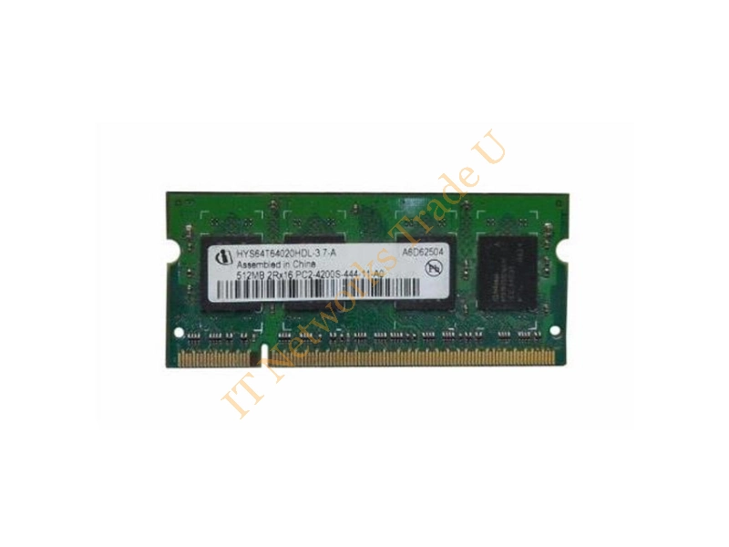 HYS64D64020GBDL-6-B Infineon 512MB DDR-333MHz PC2700 non-ECC Unbuffered CL2.5 200-Pin SoDimm Memory Module Laptop Memory