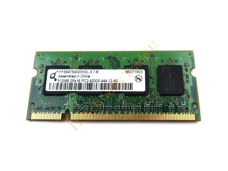 HYS64D64020HDL-5-B Qimonda 512MB DDR-400MHz PC3200 non-ECC Unbuffered CL3 200-Pin SoDimm Dual Rank Memory Module Laptop Memory