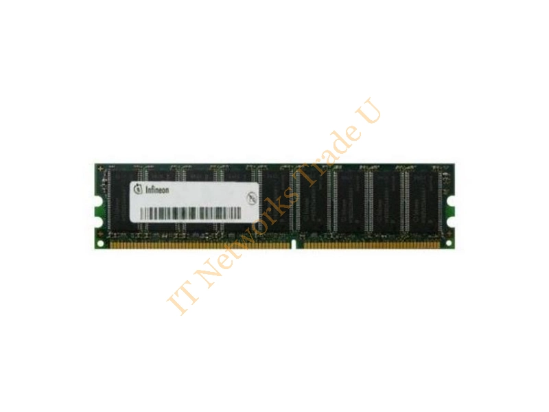 HYS72D128320GU-6-A Infineon 1GB DDR-333MHz PC2700 ECC Unbuffered CL2.5 184-Pin DIMM Memory Module Server Memory