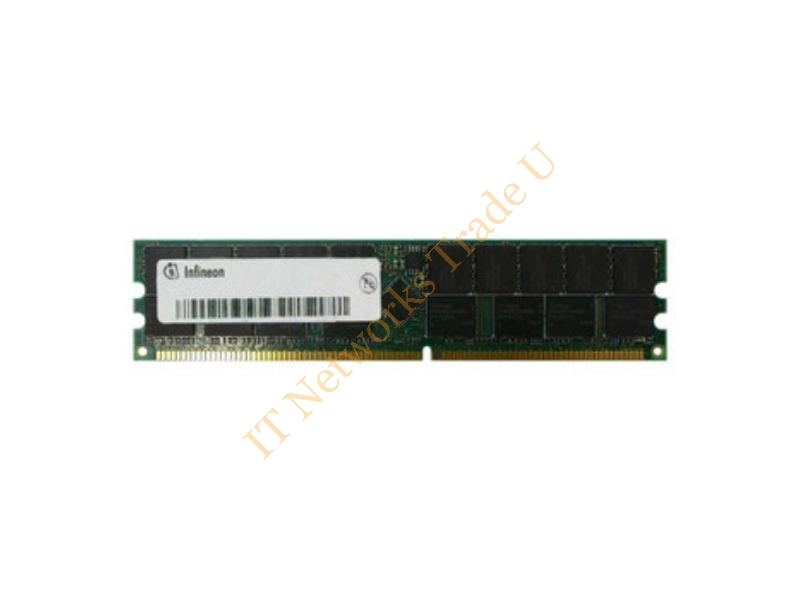 HYS72D3200GU-7F-B Infineon 256MB DDR-266MHz PC2100 ECC Unbuffered CL2.5 184-Pin DIMM Memory Module Server Memory