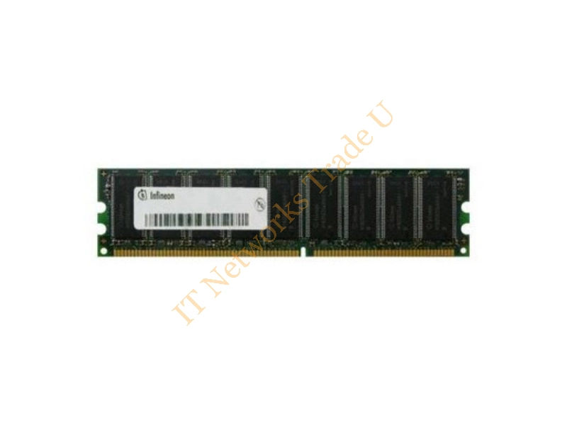 HYS72D64320GU-6-C Infineon 512MB DDR-333MHz PC2700 ECC Unbuffered CL2.5 184-Pin DIMM Memory Module Server Memory