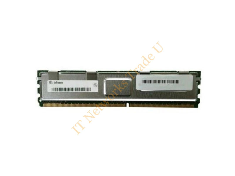 HYS72T128020HFN-3S-A Infineon 1GB DDR2-667MHz PC2-5300 ECC Fully Buffered CL5 240-Pin DIMM Dual Rank Memory Module Server Memory