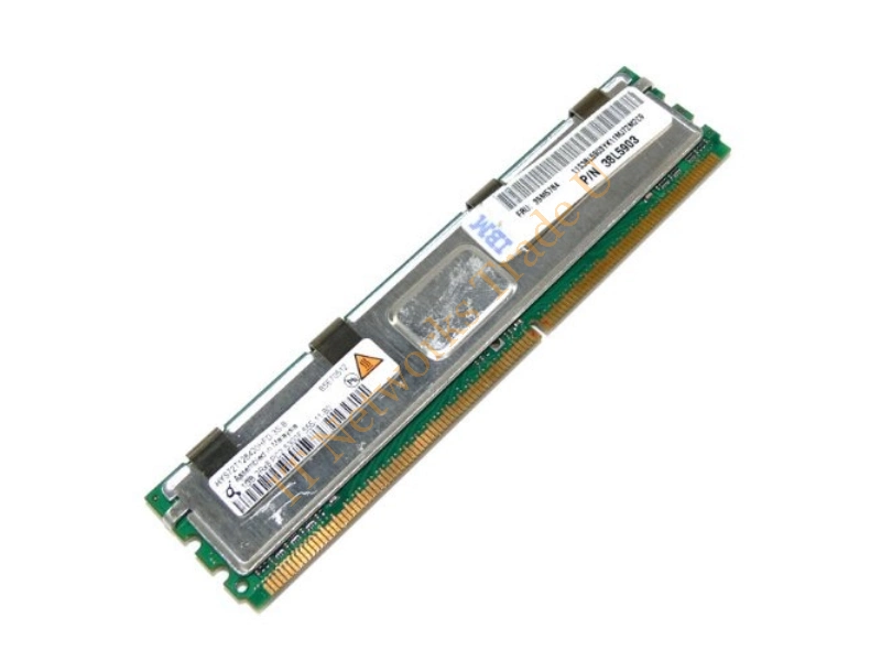 HYS72T128420HFD-3S-A Qimonda 1GB DDR2-667MHz PC2-5300 ECC Fully Buffered CL5 240-Pin DIMM Dual Rank Memory Module Server Memory