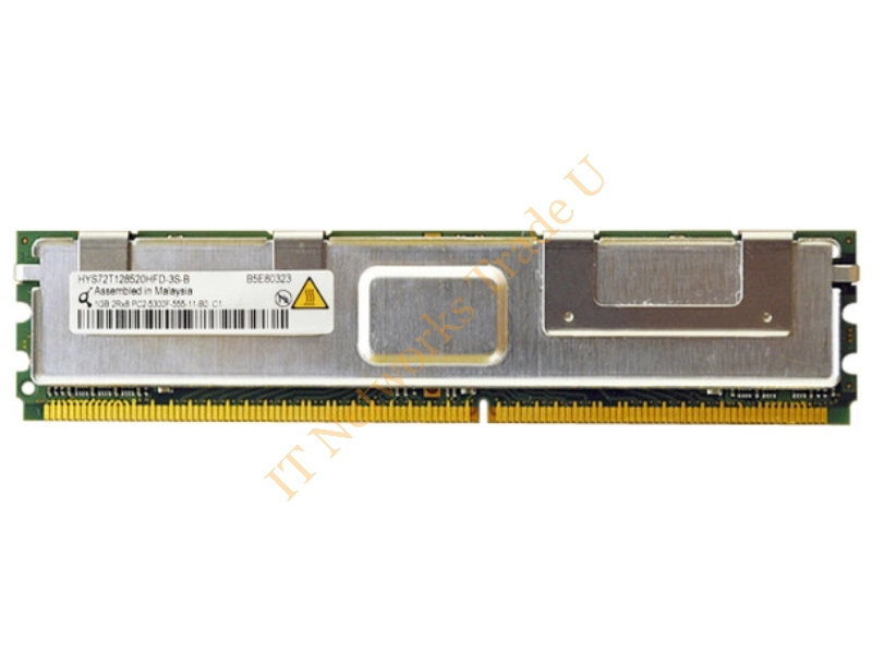 HYS72T12852HFD-3S-B Qimonda 1GB DDR2-667MHz PC2-5300 ECC Fully Buffered CL5 240-Pin DIMM Dual Rank Memory Module Server Memory