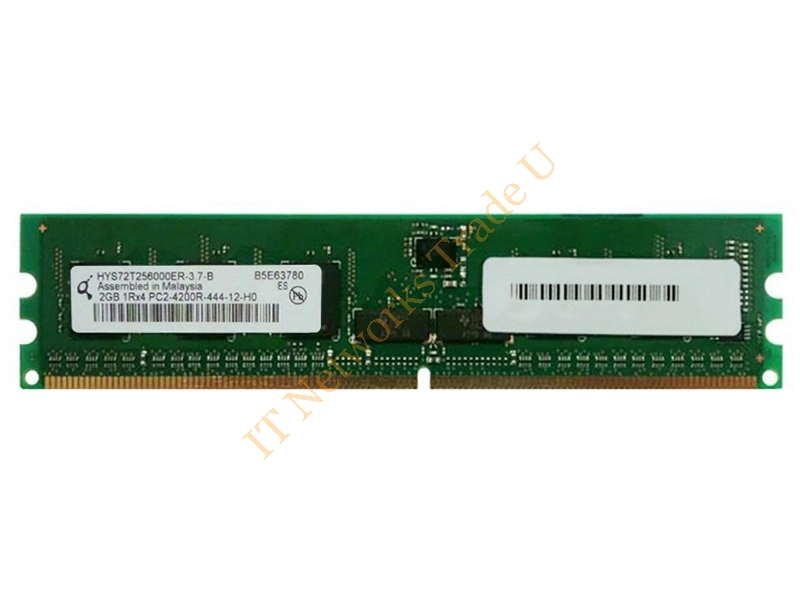 HYS72T256020HFA-3.7-B Qimonda 2GB DDR2-533MHz PC2-4200 ECC Unbuffered CL4 240-Pin DIMM Memory Module Server Memory