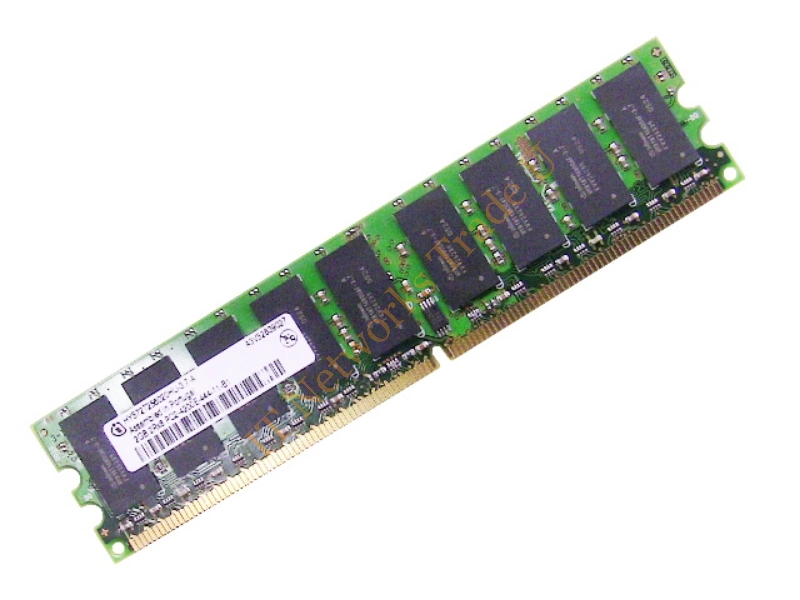 HYS72T256020HU-3.7-A Infineon 2GB DDR2-533MHz PC2-4200 ECC Unbuffered CL4 240-Pin DIMM Dual Rank Memory Module Server Memory