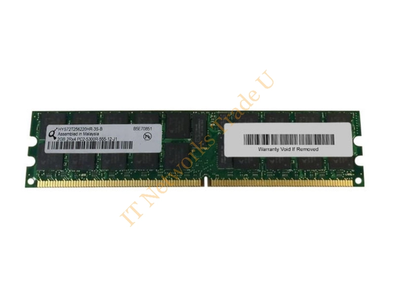 HYS72T256220HR-3S-B Qimonda 2GB DDR2-533MHz PC2-4200 ECC Fully Buffered CL4 240-Pin DIMM Dual Rank Memory Module Server Memory