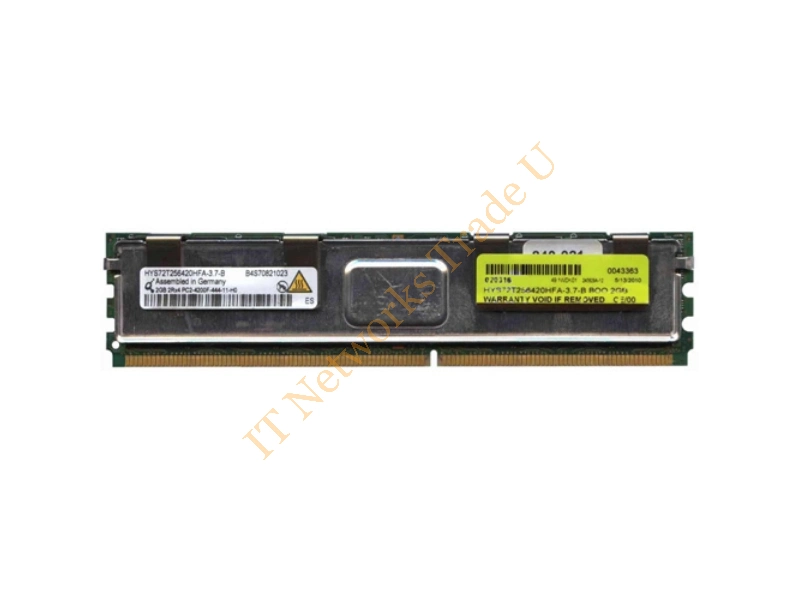 HYS72T256420HFA-25F-B Qimonda 2GB DDR2-800MHz PC2-6400 ECC Fully Buffered 240-Pin DIMM Low Profile Dual Rank Memory Module Server Memory