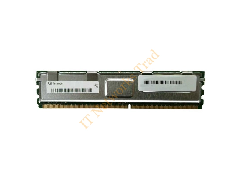 HYS72T32000HU-5-A Infineon 256MB DDR2-400MHz PC2-3200 ECC Unbuffered CL3 240-Pin DIMM Single Rank Memory Module Server Memory