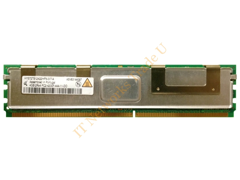 HYS72T512022HFD-3.7-A Qimonda 4GB DDR2-533MHz PC2-4200 ECC Fully Buffered CL4 240-Pin DIMM Dual Rank Memory Module Server Memory