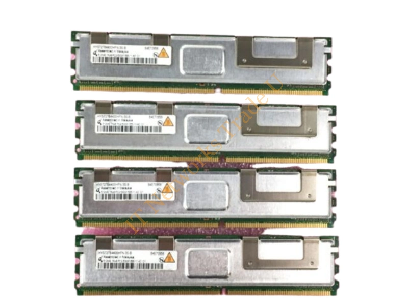 HYS72T6440HFN Infineon 512MB DDR2-533MHz PC2-4200 ECC Fully Buffered CL4 240-Pin DIMM Single Rank Memory Module Server Memory