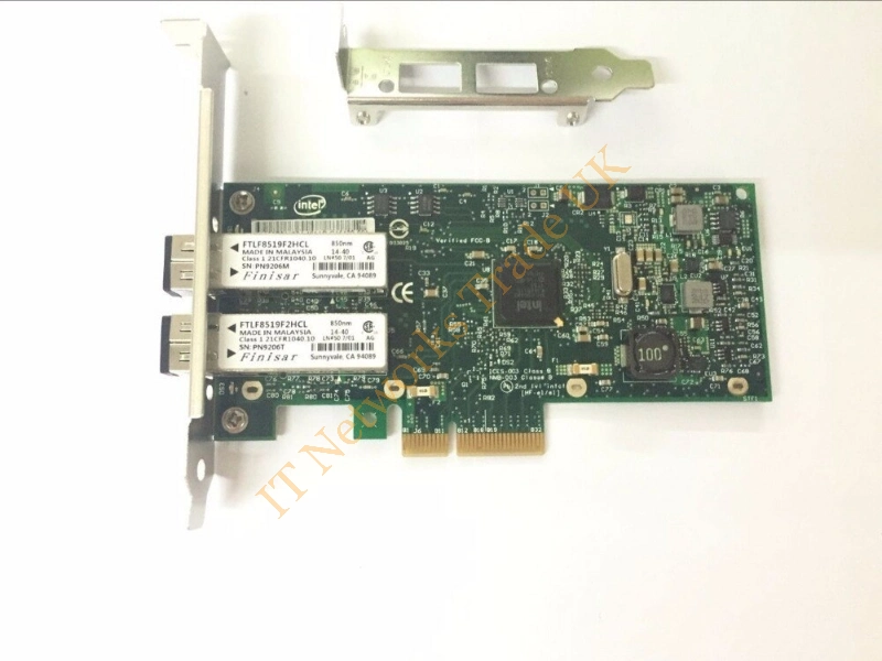 I350F2 Intel Ethernet Server Network Adapter PCI Express 2.0 X4 Low Profile Gigabit Ethernet 1000BASE-SX 2 Ports