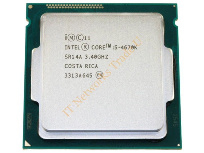 i5-4670K Intel Core i5-4670K 4-Core 3.40GHz 5GT/s DMI 6MB L3 Cache Socket FCLGA1150 Retail Processor