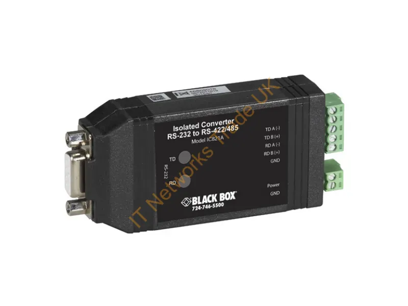 IC821A - Black Box Ic821A Serial Converter/Repeater/Isolator Rs-232 Rs-422/485