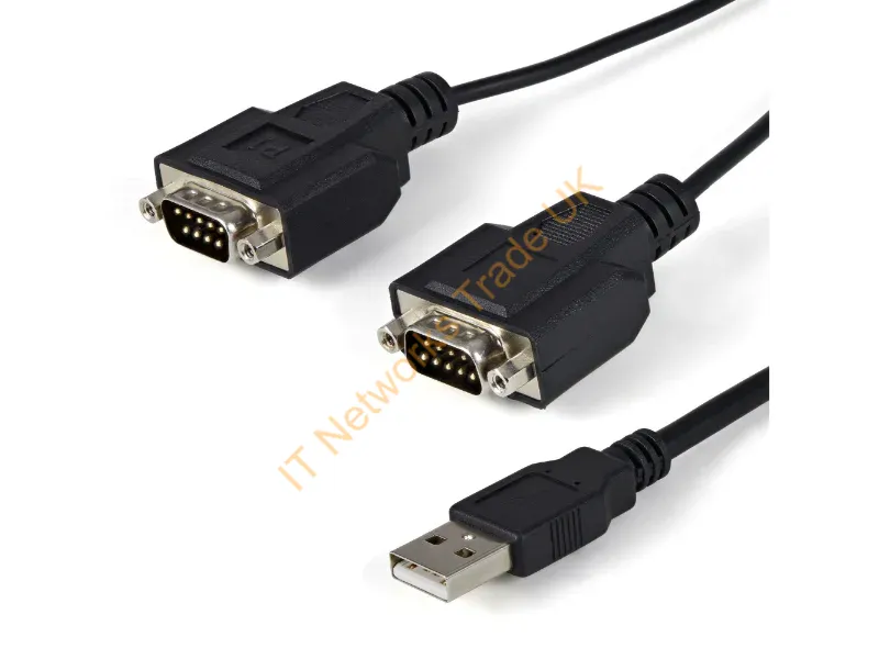 ICUSB2322F - Startech.Com Icusb2322F Serial Cable Black 82.7" (2.1 M) Usb 2.0 A 2 X Db-9