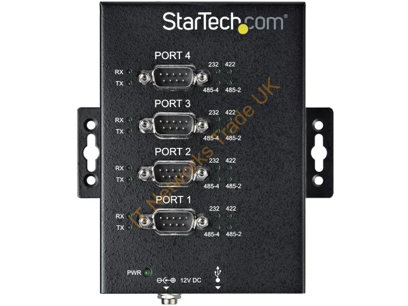 StarTech.com 4-Port Industrial USB to RS-232/422/485 Serial Adapter 15 kV ESD Protection Accessory