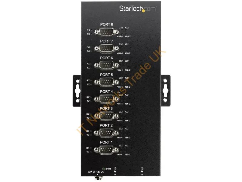 StarTech.com 8-Port Industrial USB to RS-232/422/485 Serial Adapter 15 kV ESD Protection Accessory