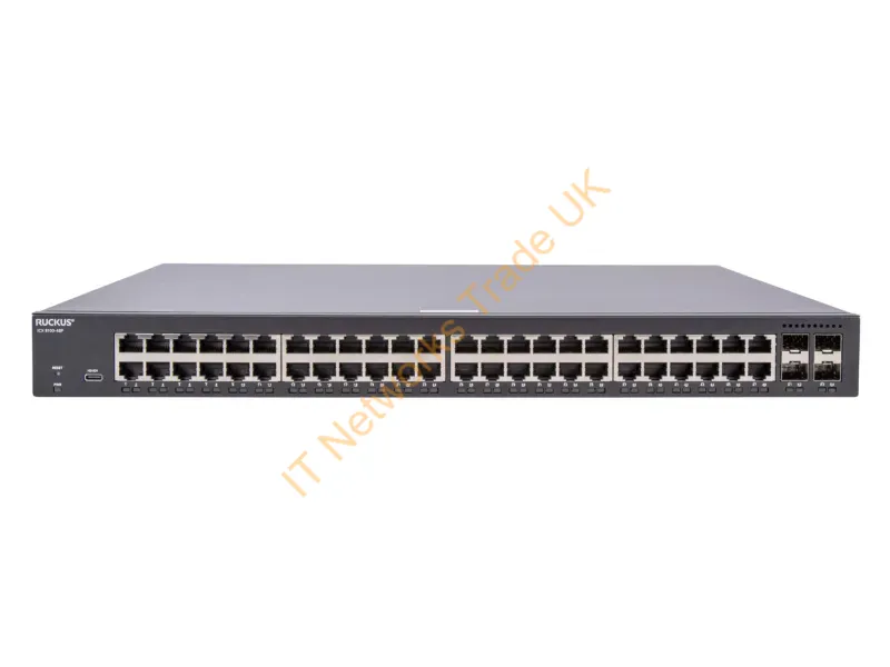 ICX8100-48P-X - Ruckus Networks Icx8100-48P-X Network Switch Managed Gigabit Ethernet (10/100/1000) Power Over Ethernet (Poe) 1U Black