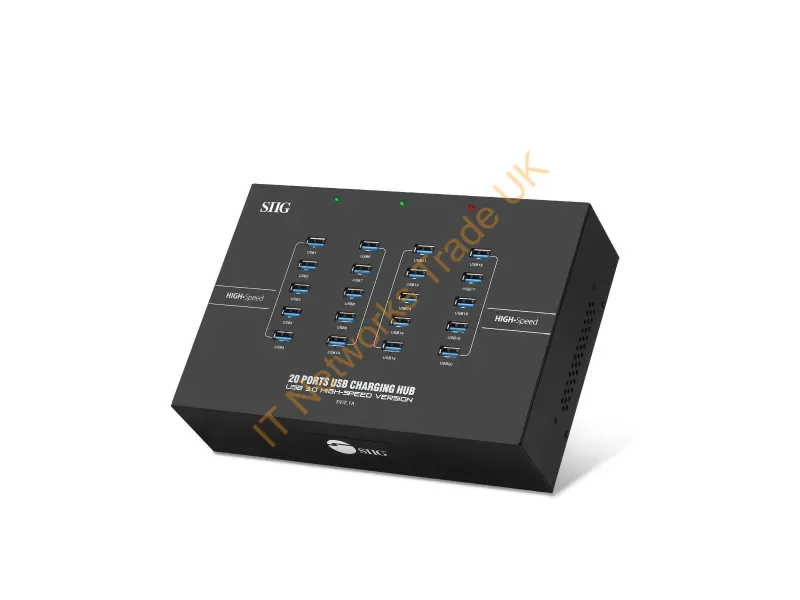 ID-US0611-S1 - Siig Id-Us0611-S1 Interface Hub Usb 3.2 Gen 1 (3.1 Gen 1) Type-B 5000 Mbit/S Black