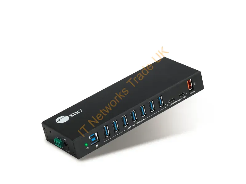 ID-US0811-S1 - Siig Id-Us0811-S1 Interface Hub Usb 3.2 Gen 1 (3.1 Gen 1) Type-A Black