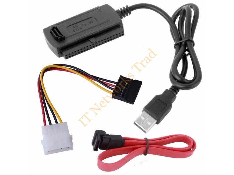 IDE-TO-USB Tyan SATA/PATA/IDE to USB 2.0 Adapter Converter Cable for 2.5-inch and 3.5-inch Hard Drive USB Converter