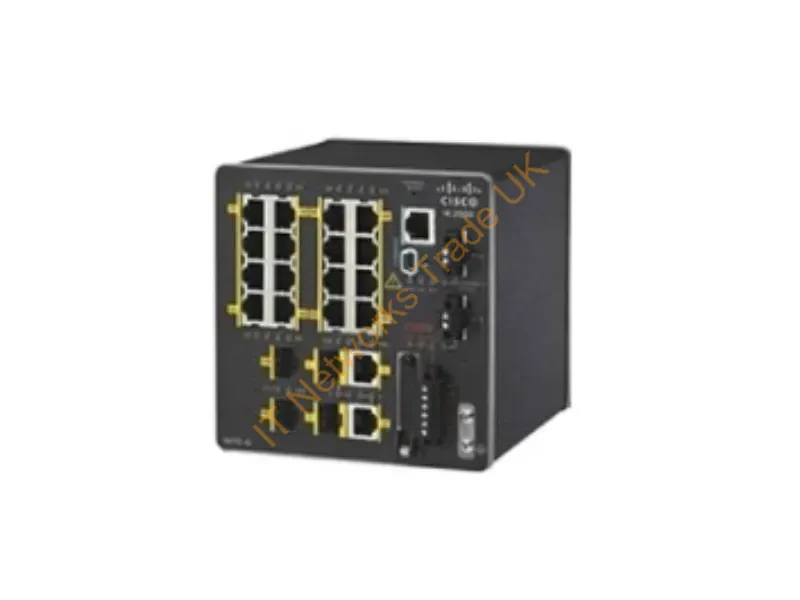 IE-2000-16TC-G-X Cisco 16-Ports 16 x 10/100/1000Base-T Manageable Layer2 Rail-Mountable Ethernet Network Switch