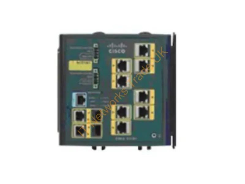 Cisco Industrial Ethernet 3000 Series Switch L2+ managed 8 x 10/100 + 2 x combo Gigabit SFP DIN rail mountable Network Switch